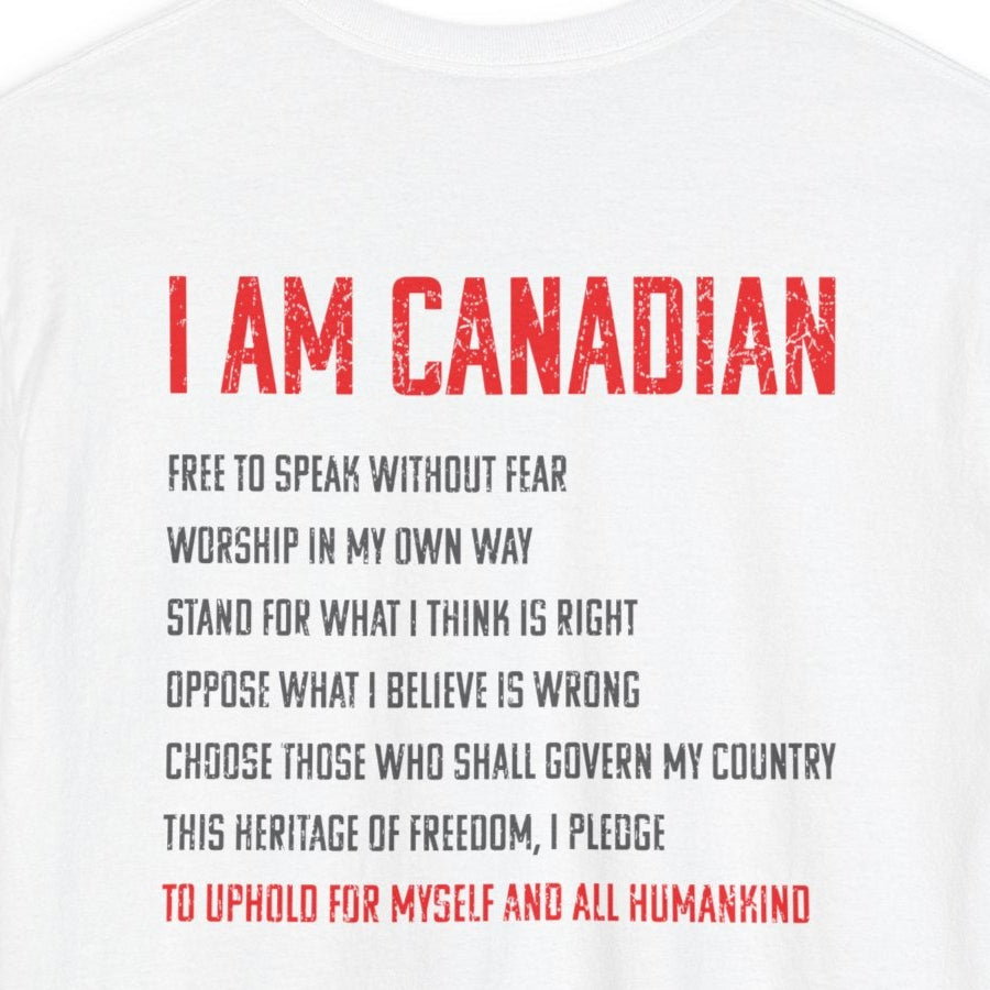 I Am Canadian – 1867 Pledge | Patriotic Heritage Statement | Unisex Fit