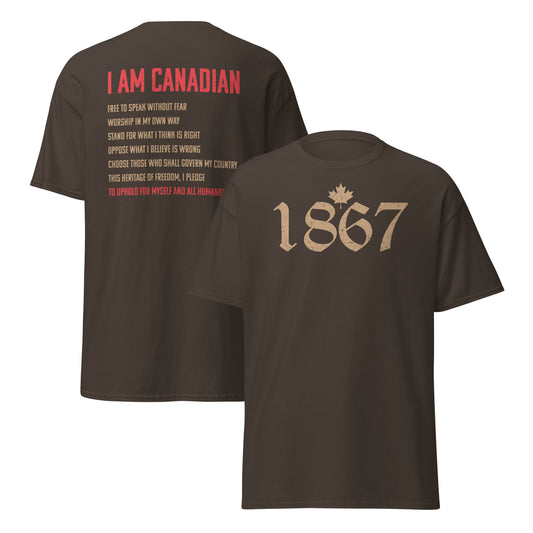 I Am Canadian – 1867 Pledge | Patriotic Heritage Statement | Unisex Fit